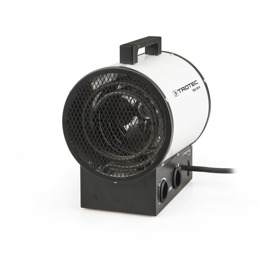 Trotec TDS 30 R Electric Fan Heater Manuals