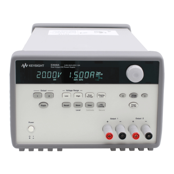 Keysight Technologies E364 A Series User's And Service Manual