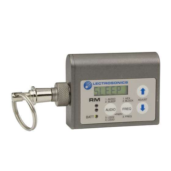 Lectrosonics SMQV Quick Start Manual