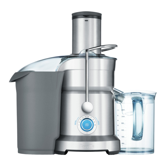 Breville BJE825 Recipe And Instruction Book