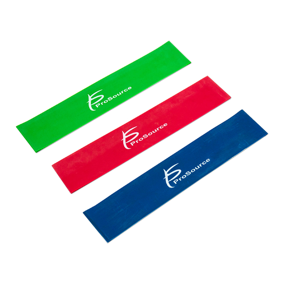 ProSource Loop Resistance Bands Instruction Manual