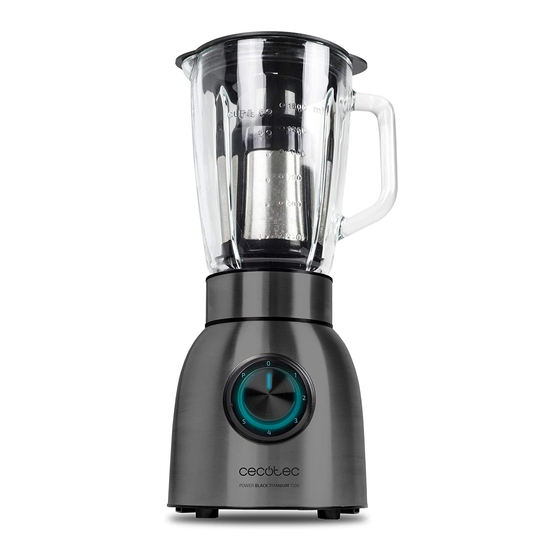 cecotec Power Black Titanium 1500 Blender Manuals