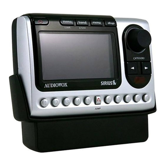 Audiovox SIR-CK3 Installation Manual