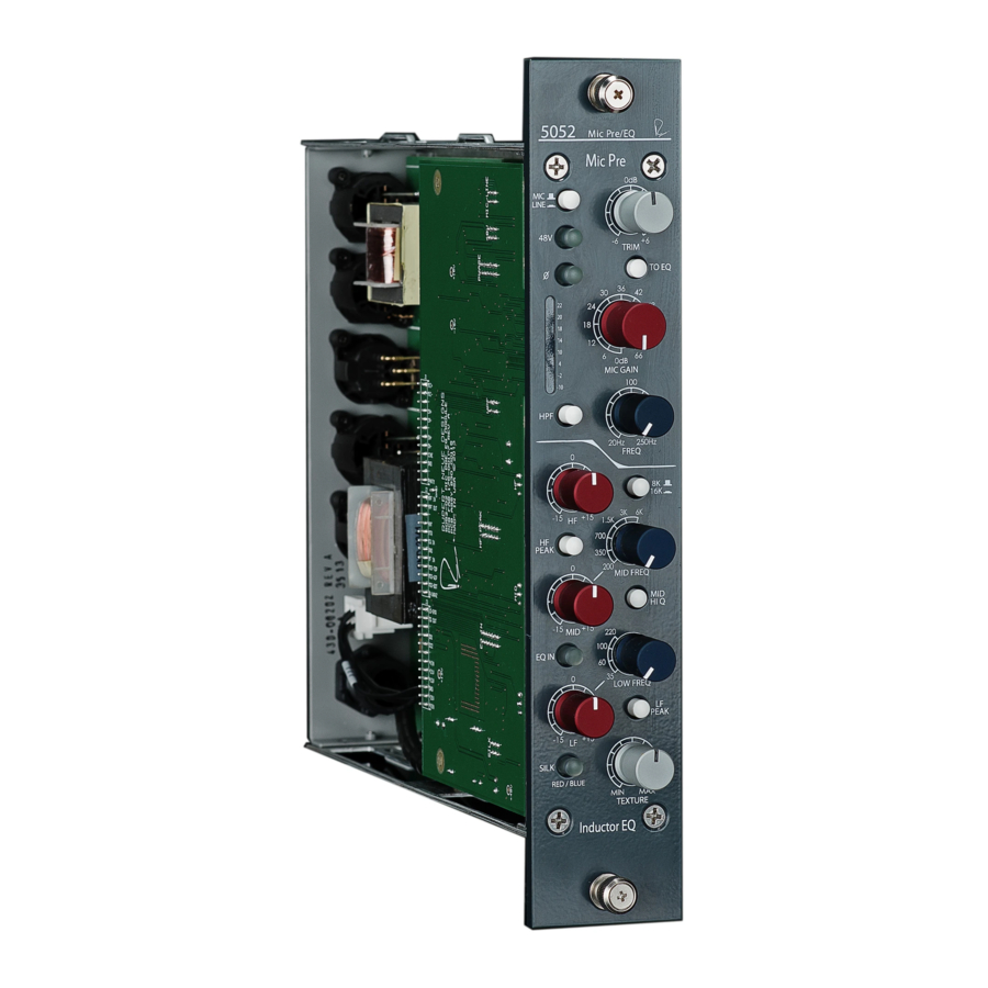 Rupert Neve Designs 5052 Manuals
