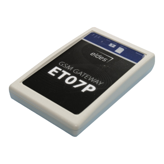 Eldes ET07P User Manual