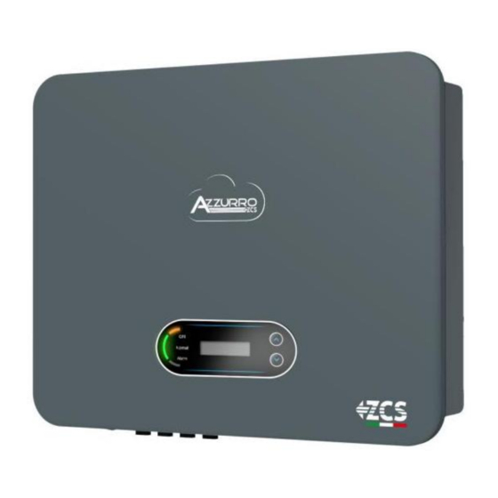 ZUCCHETTI AZZURRO 3PH 15000TL-V3 User Manual