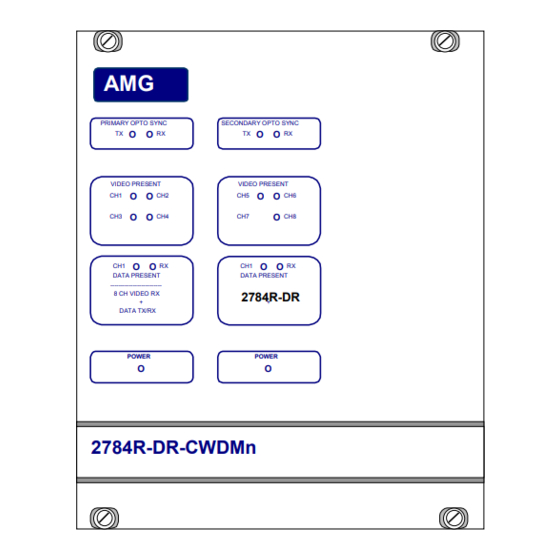 AMG AMG2784R-DR-CWDMn Instruction Manual