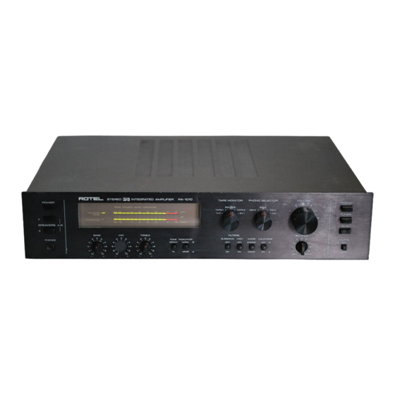 Rotel RA-1010 Owner's Manual