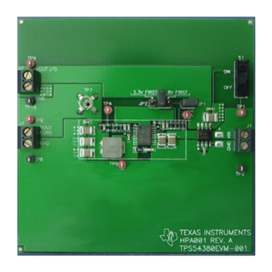 Texas Instruments TPS54380EVM-001 User Manual