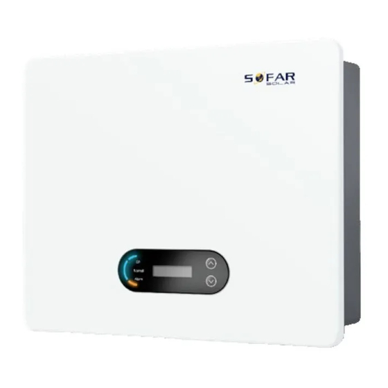 Sofar solar SOFAR 3.3KTLX-G3 User Manual