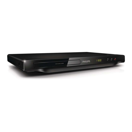 Philips DVP3800 User Manual