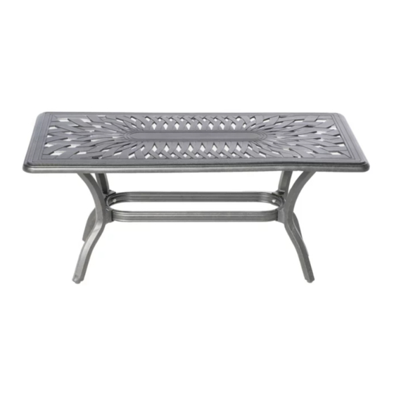 Alfresco Home Newbury Coffee Table Manual