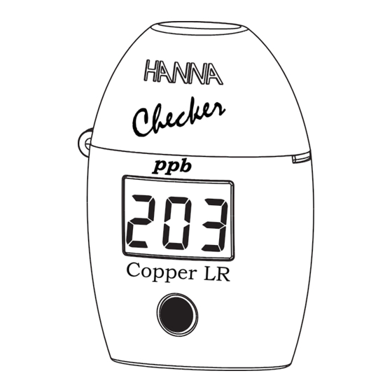 Hanna Instruments HI 747 Quick Start Manual