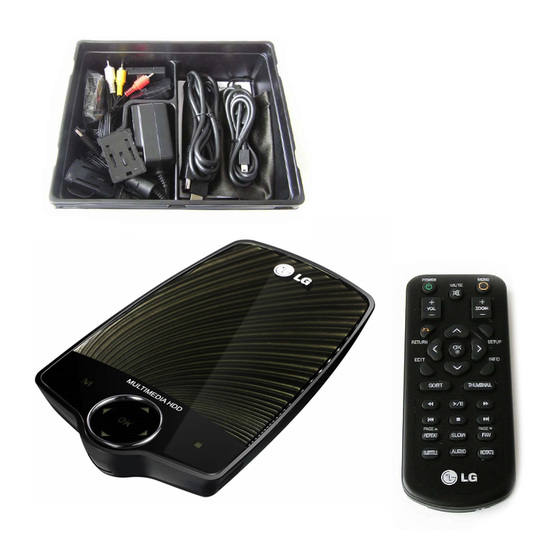 LG Portable Theater HXF2 Manuals