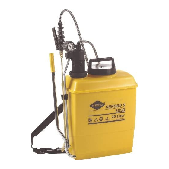 Mesto REKORD 3533S Instructions For Use Manual