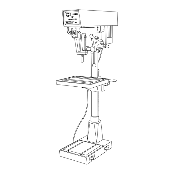 Wilton A3816 Vari-Speed Drill Manuals