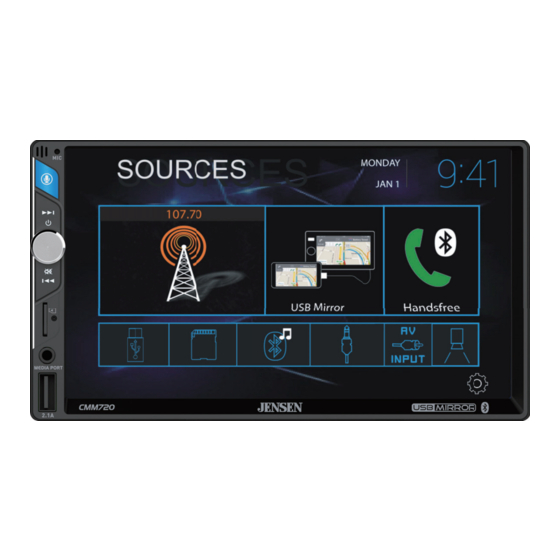 Jensen CMM720 Installation & Owner's Manual
