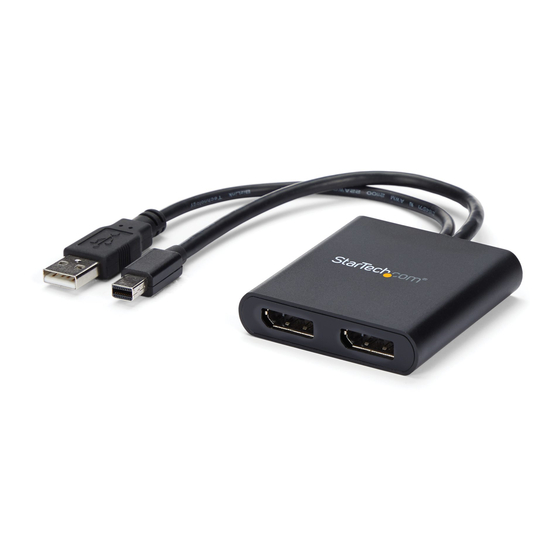 StarTech.com MSTMDP122DP Quick Install Manual