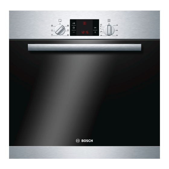 Bosch HBA23B150B Instruction Manual