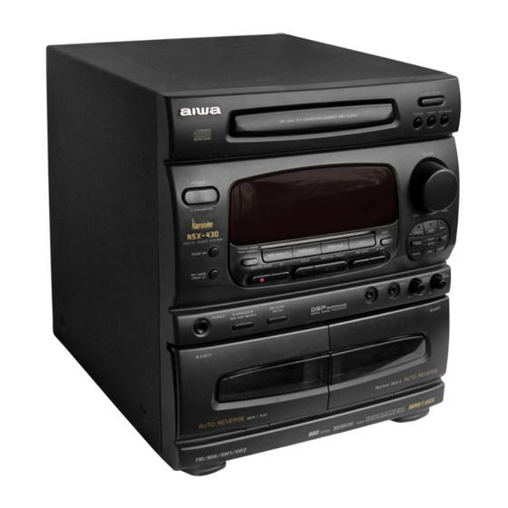 Aiwa NSX-430 Operating Instructions Manual
