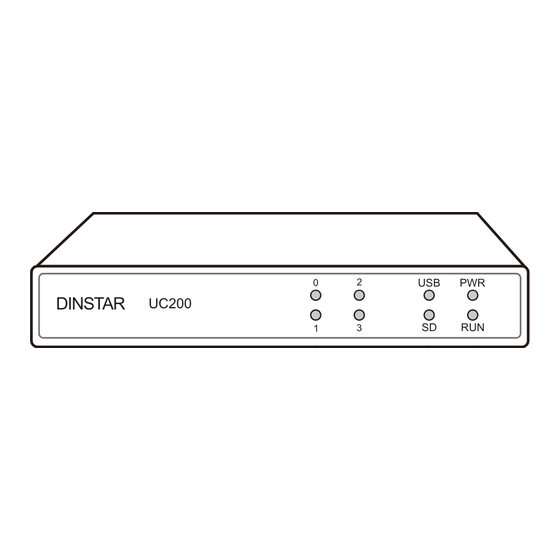 Dinstar UC200 Quick Installation Manual