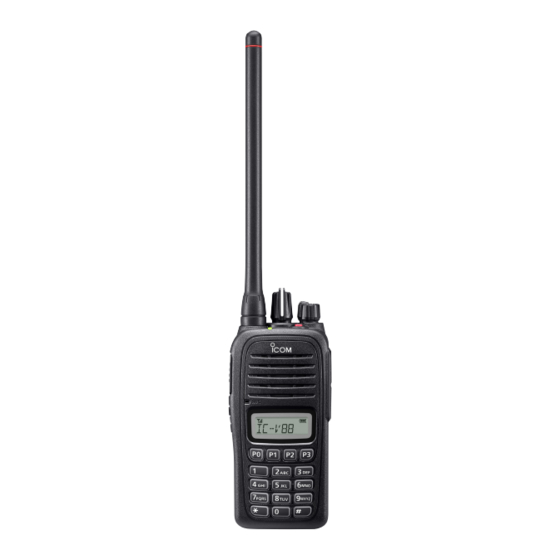 Icom IC-V88 Instructions