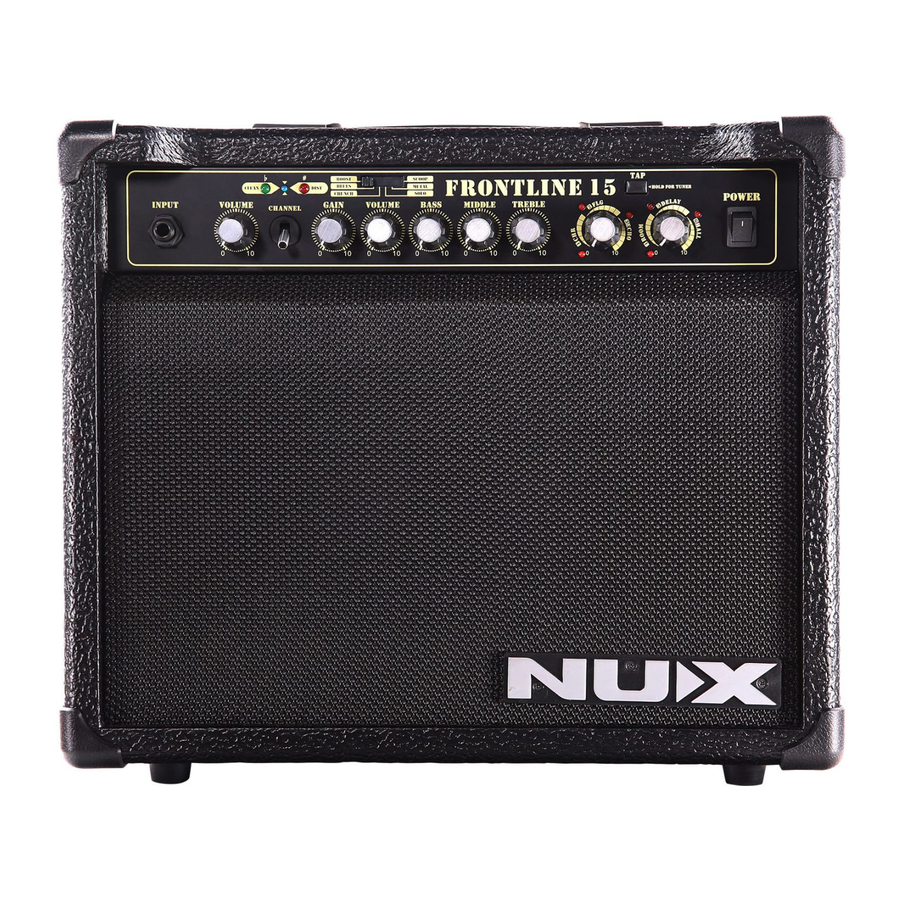 nux Frontline8 Owner's Manual