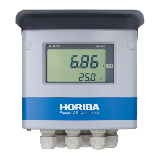 horiba HP-200 Instruction Manual