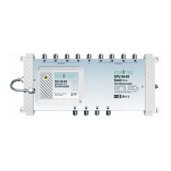 axing basic-line Series Operation Instructions