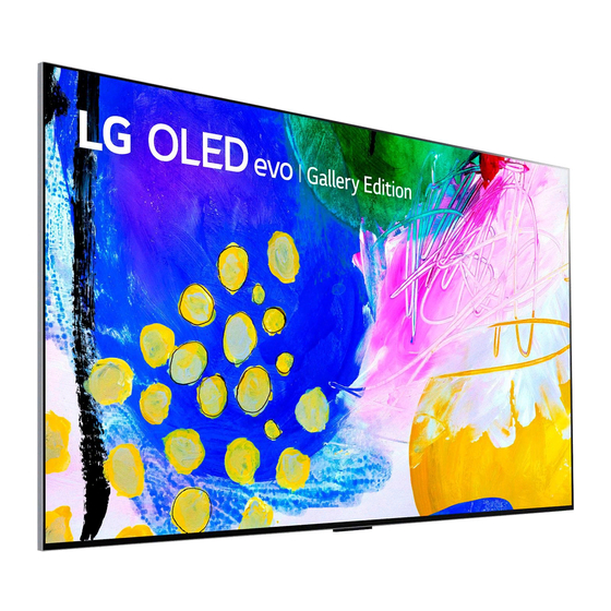 LG OLED65G2PUA Manuals