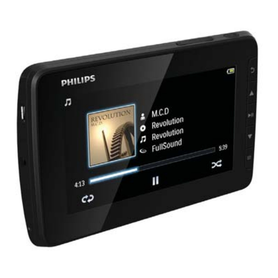 Philips GoGEAR SA4VD408 User Manual