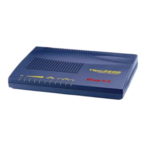 Draytek Vigor2600 Quick Start Manual