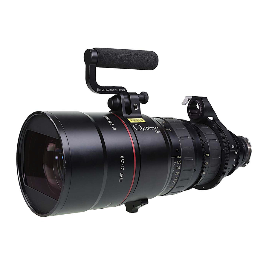 Angenieux OPTIMO 24-290 Manuals