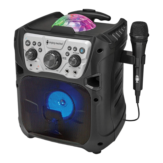 The Singing Machine Fiesta Go Instruction Manual
