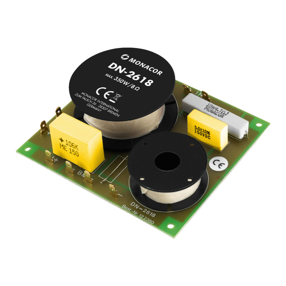 Monacor DN-2618 Manual