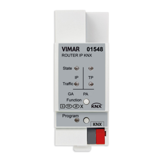 Vimar 01548 Installer Manual