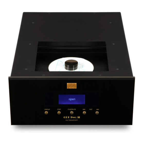 Audio Note CDT - Two Owner's Information