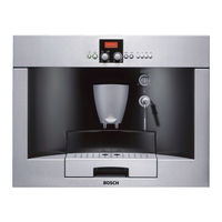 Bosch TKN68E75UC - Benvenuto Coffee System User Manual