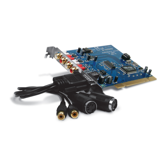 M-Audio PCI Audio & MIDI Interface Audiophile 2496 Bedienungsanleitung