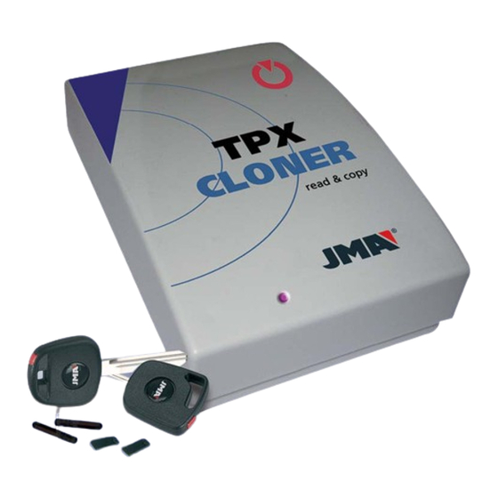 JMA TPX CLONER Instruction Manual