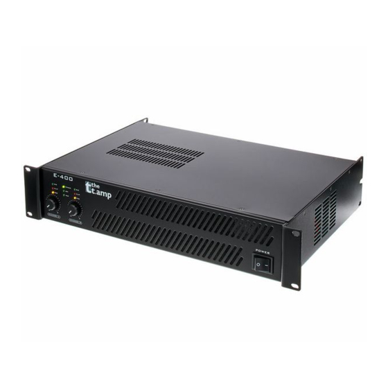 thomann t.amp E-400 User Manual