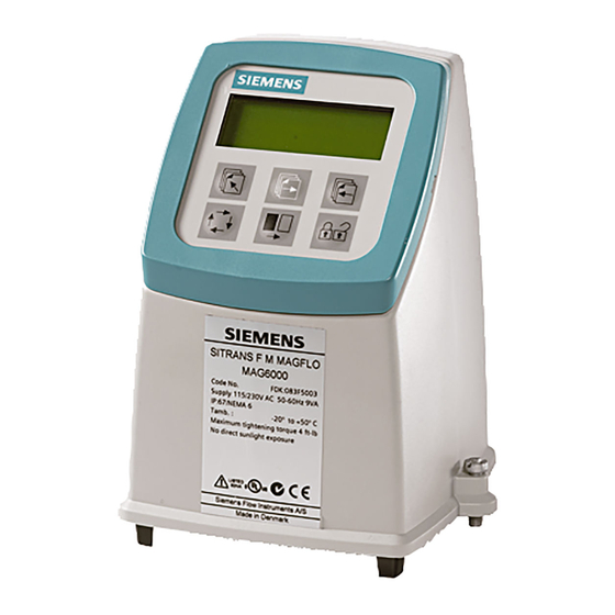 Siemens 7ME6920 Operating Instructions Manual
