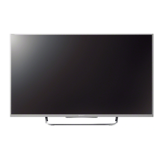 Sony KJ-32W7 C Series 32-inch LCD TV Manuals