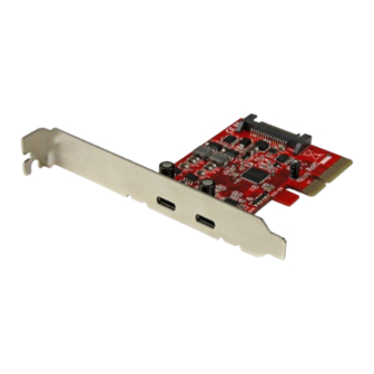StarTech.com PEXUSB312C Instruction Manual