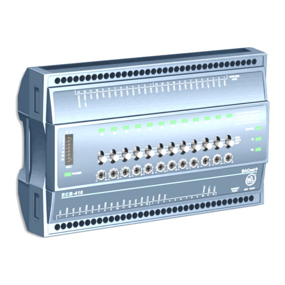 Distech Controls ECB Series Hardware Installation Manual