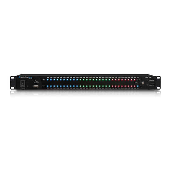 Technical Pro dB30 Quick Start Manual