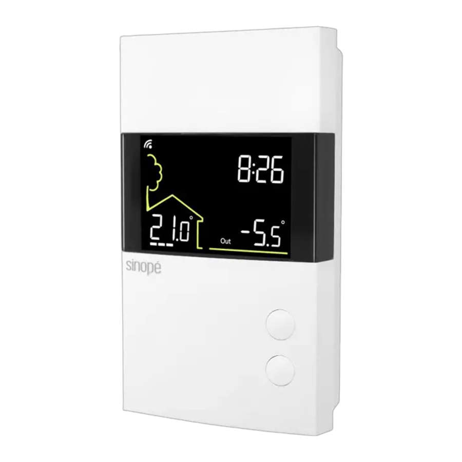 Sinope TH1500WF - Smart Double Pole Thermostat Manual