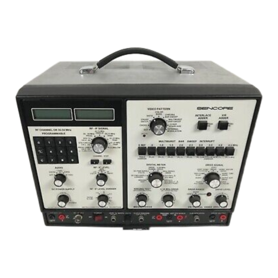 Sencore VA62A Tech Tips