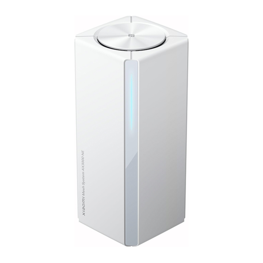 Xiaomi AX3000 NE (RD28) - Mesh System Manual