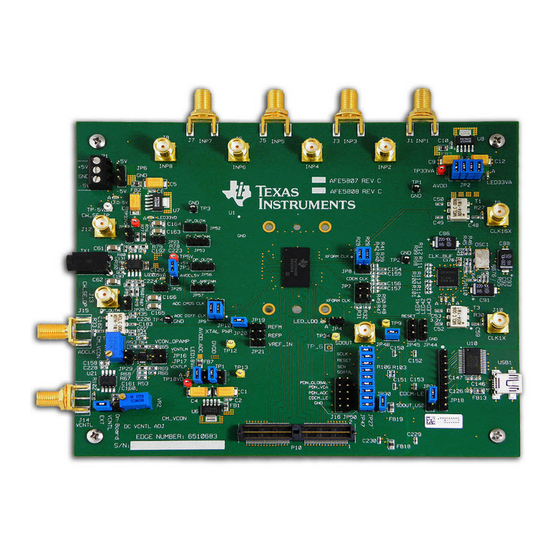 Texas Instruments AFE5808/08AEVM User Manual